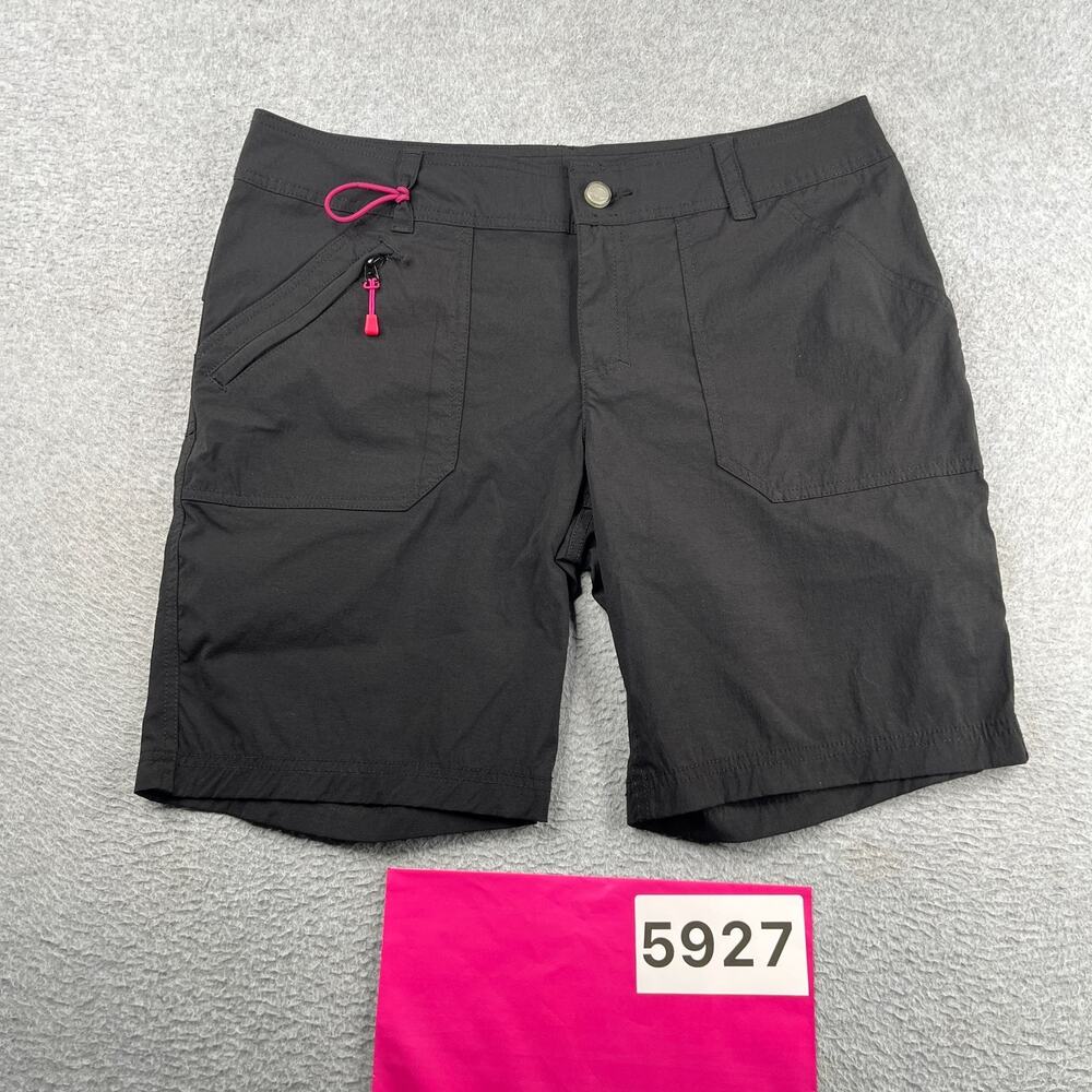 Reel Legends Womens Performance Shorts Black Size 10 Pockets